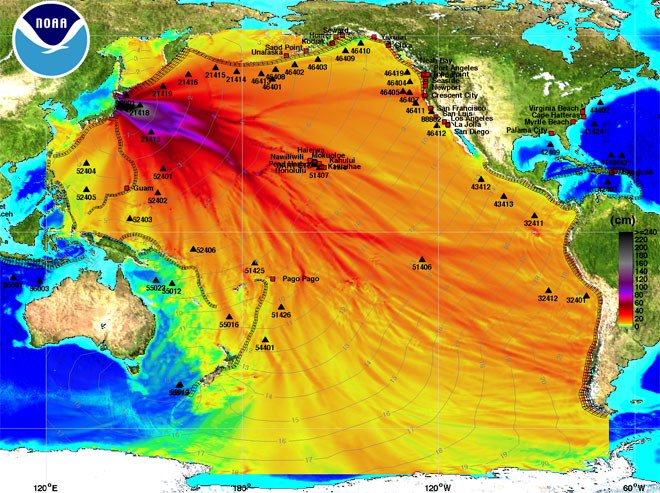 japan tsunami map. in support of Japan in the